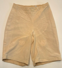 Vintage VANITY FAIR GIRDLE Medium Beige Rosette Garter Loop LACE Long Leg Sissy