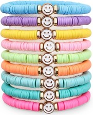Preppy Bracelets for Teen Girls - Stackable Boho Surfer Friendship Bracelets...
