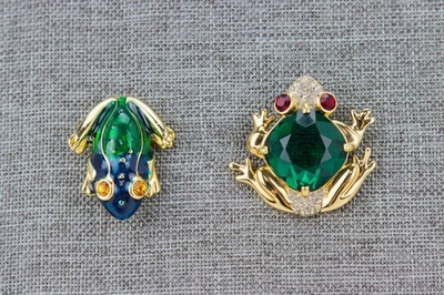 Frog Brooches, LOT OF 2