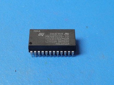 (1 PC) MK48T02B-20 STMICRO TIMEKEEPER SRAM 2K x 8 CMOS DIP-24