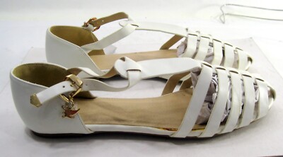 WHITE   CLOSE TOE Sandals women Size   9