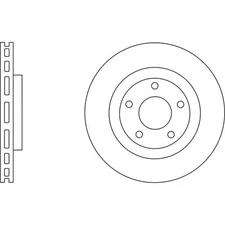 Apec Blue Brake Disc Front SDK6572 Fits Chrysler Citroen Jeep Mitsubishi Peugeot