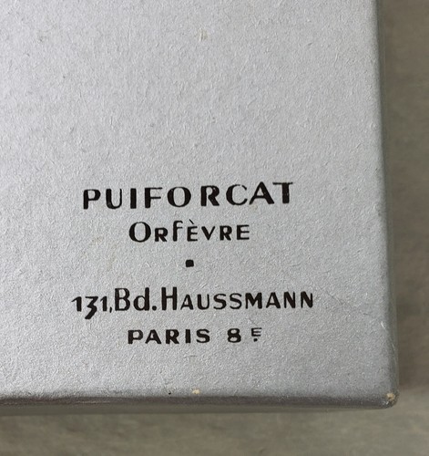 Ciotola vintage Puiforcat Paris Francia lavaggio oro placca argento bordo ballop - Foto 11 di 13