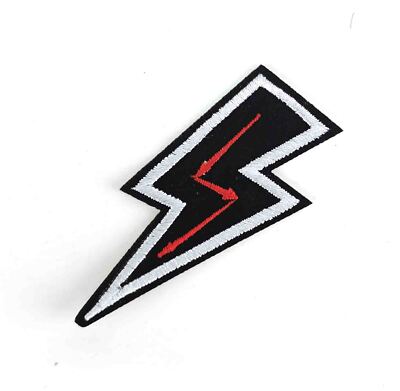 Lightning Bolt Iron On Patch Thunder Storm Electricity 216