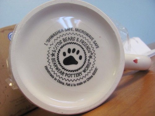 NEW IN BOX BOYDS BEARS FRIENDS FOREVER HEARTS COFFEE CUP MUG 390566 - Picture 4 of 4
