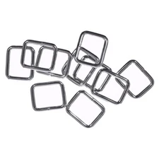 Paracord Planet 3/4 or 5/8 Inch Metal Loop - Silver Color - Strap & Webbing Loop