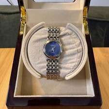 Geneva Silver/Blue Minimalist Ladies' Watch, 26mm