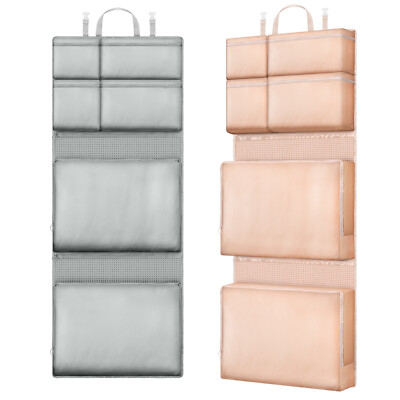 Portable Suitcase Organizer, Collapsible Hanging Travel Storage Bag for Clothes
