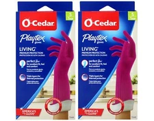 Playtex Living Rubber Cleaning Gloves, Small, 1 Pair - 2 Pack