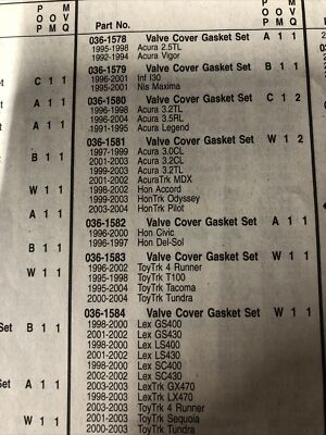 Beck/Arnley 0362073 Engine Valve Cover Gasket Set - Walmart - View #9