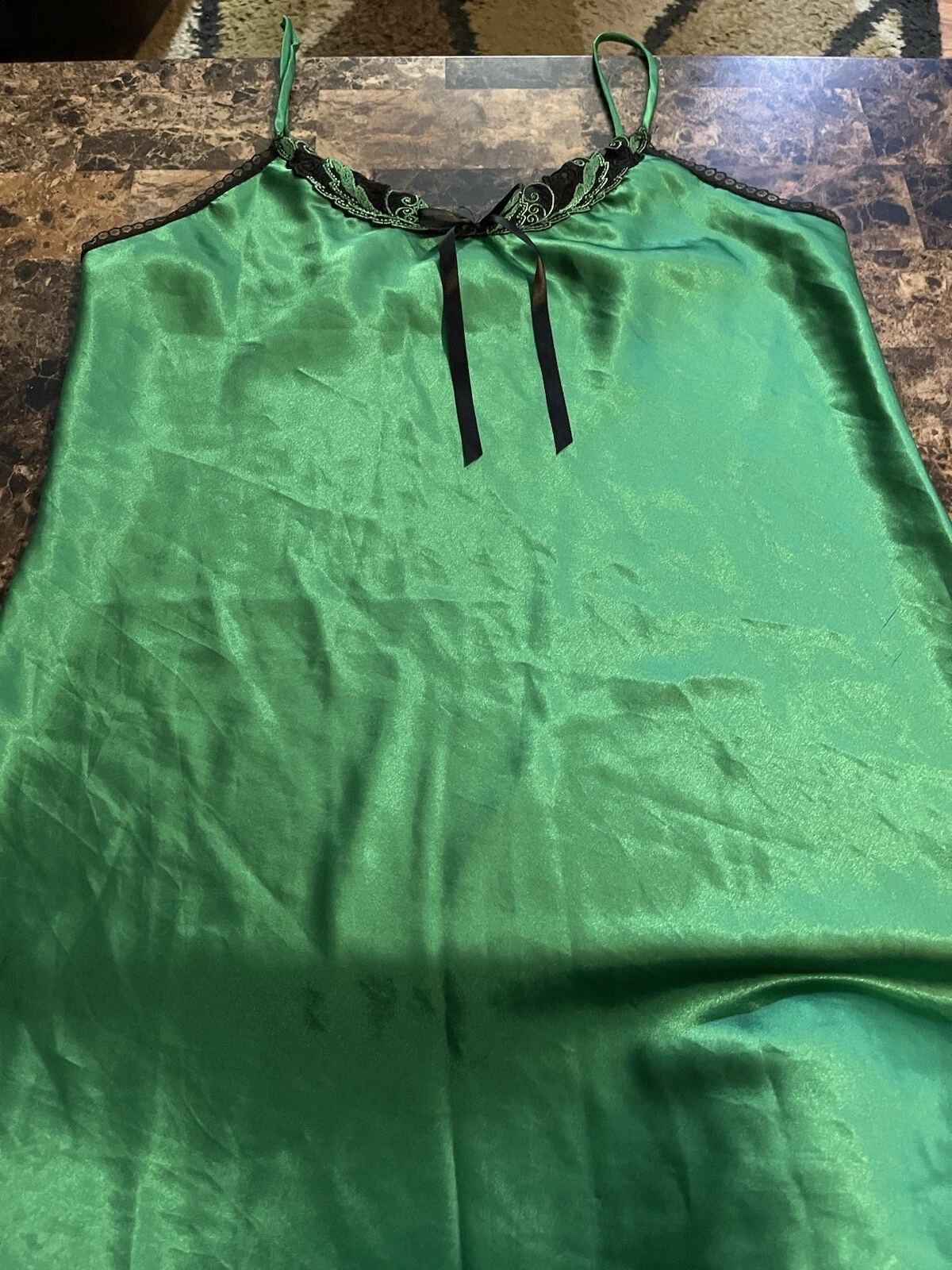 UNDERCOVER ABITO VINTAGE SOTTO COPERTURA LINGERIE! TAGLIA GRANDE VERDE