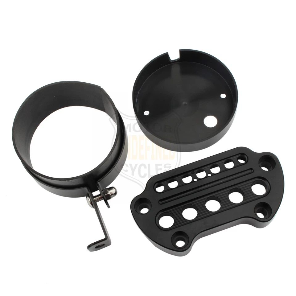 Speedometer Side Relocation Bracket Indicator Cover For Harley Sportster XL 1200 Foto 3 de 4