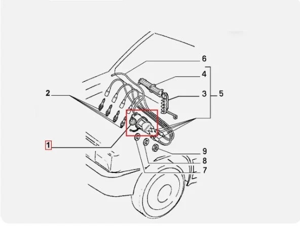 SPINTEROGENO Motori Fire; Panda  Uno Y10 Tipo  1.0  1.1 OE 7763385 061110126010 - Imagen 3 de 4