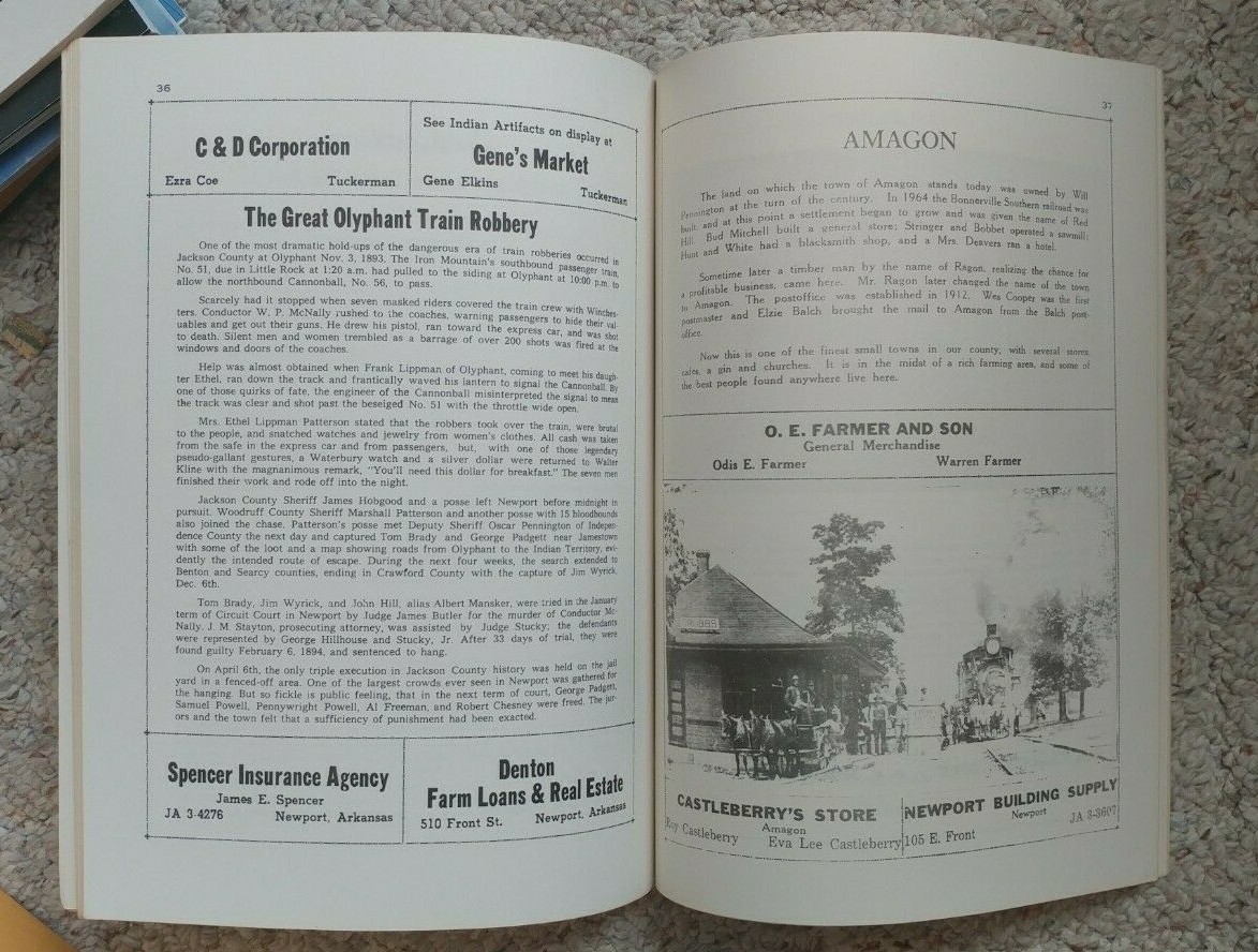 1965 Jackson County, Arkansas History + Civil War Markers Dedication