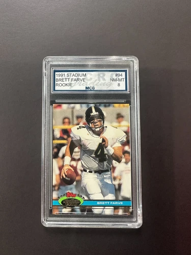Brett Favre RC Rookie Card 1991 Topps Stadium Club #94 Green Bay Packers Farve