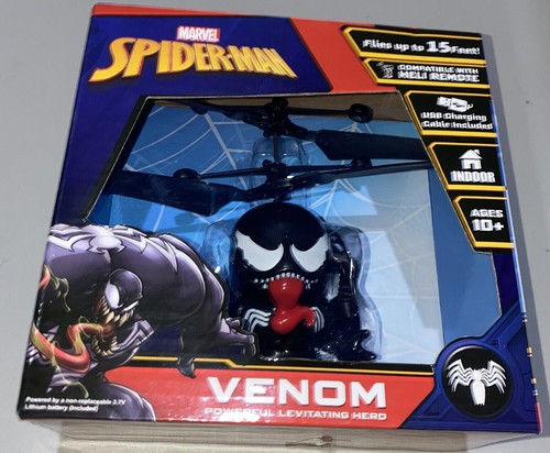 Marvel Spider-Man Venom Poderoso Héroe Levitador Vuela hasta 15 pies Heli Remo NUEVO - Imagen 2 de 4