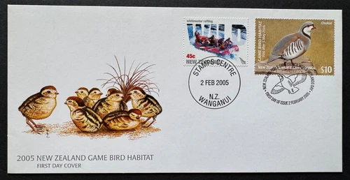 AtoZ. New Zealand 2005 Game Bird Habitat Conservation FDC Scarce