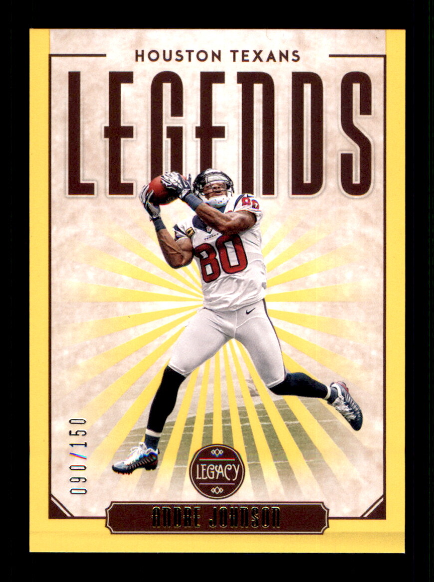 2020 Panini Legacy #110 Andre Johnson Yellow #/150