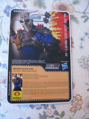 GI JOE COLLECTOR'S CLUB EXCLUSIVE FSS 7.0 DREADNOK KAOS | eBay