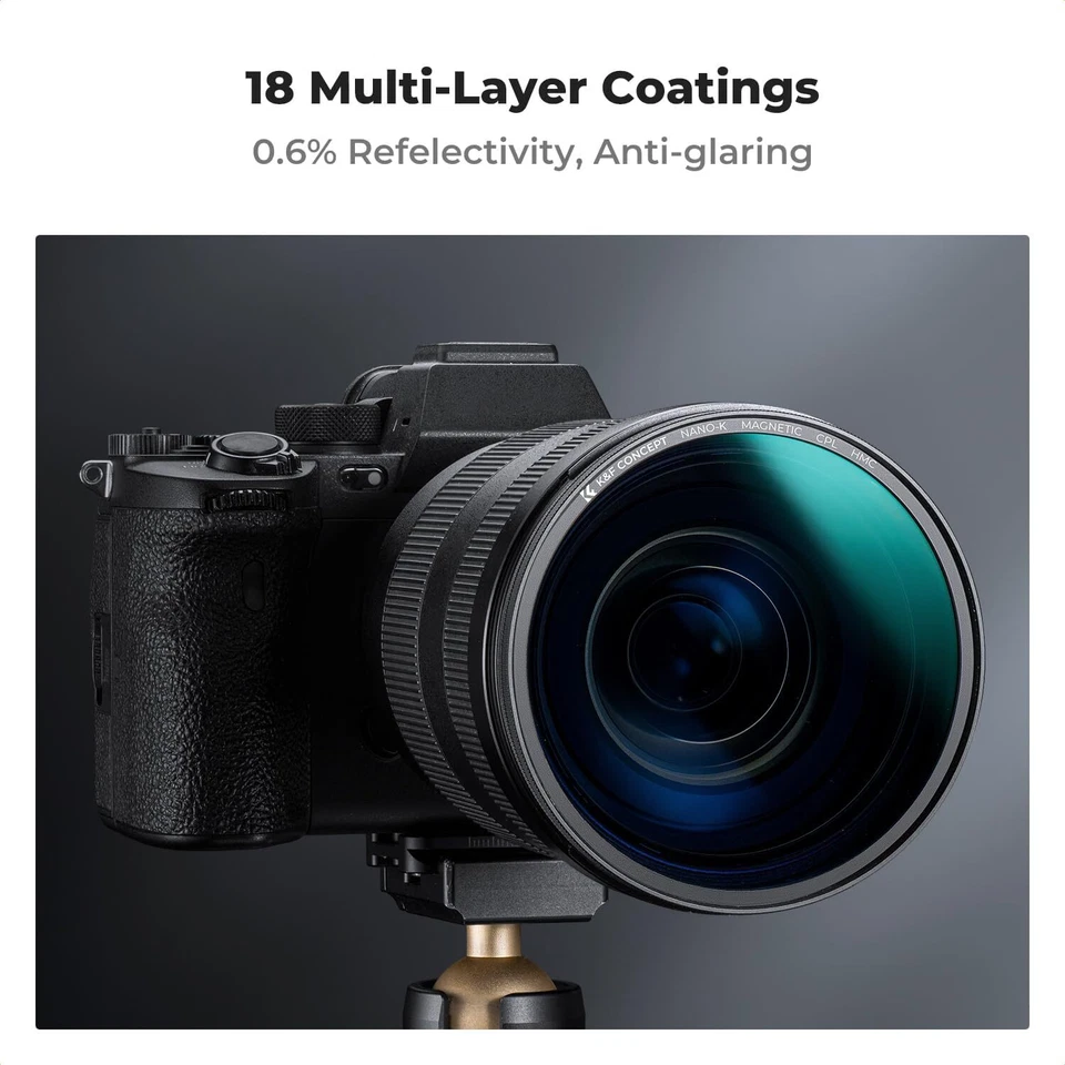 K&F Concept Magnetic CPL Circular Polarizer Lens Filter Ultra Slim Polarizing - Image 4 of 4