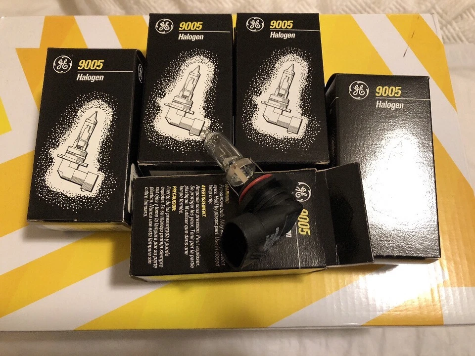 GE 9005 12v HB3 Bombilla Halógena Luz Alta Nueva En Paquete (LOTE DE 4) "CLARO" Foto 2 de 4