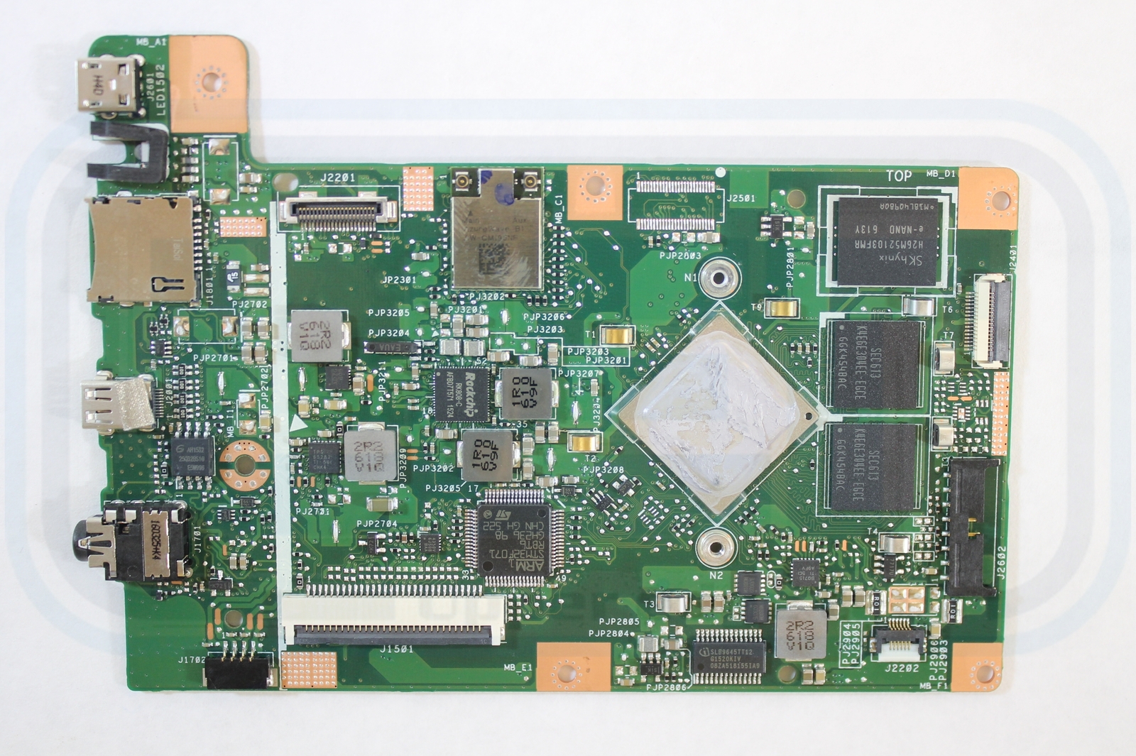 Asus Chromebook C201P Laptop Motherboard 60NL0910-MB1300 with Rockchip RK3288 1.8GHz CPU-image