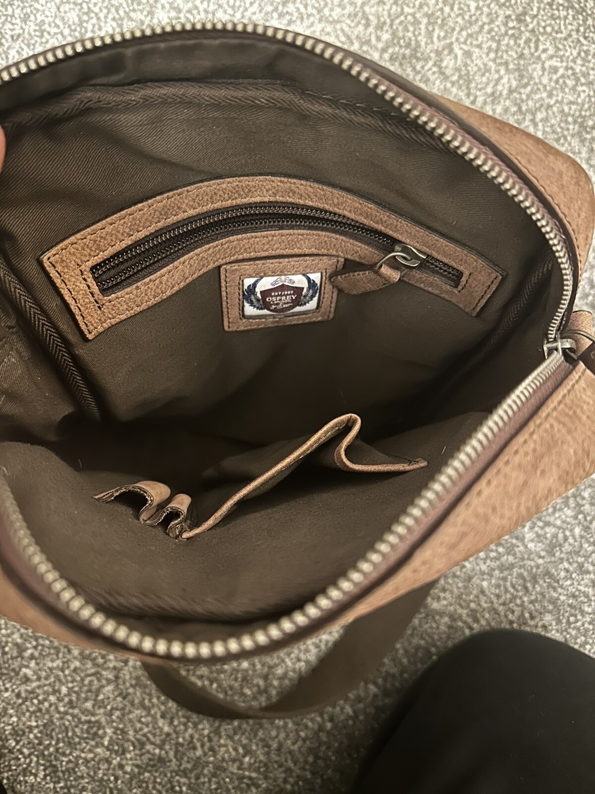 osprey mens leather bag eBay