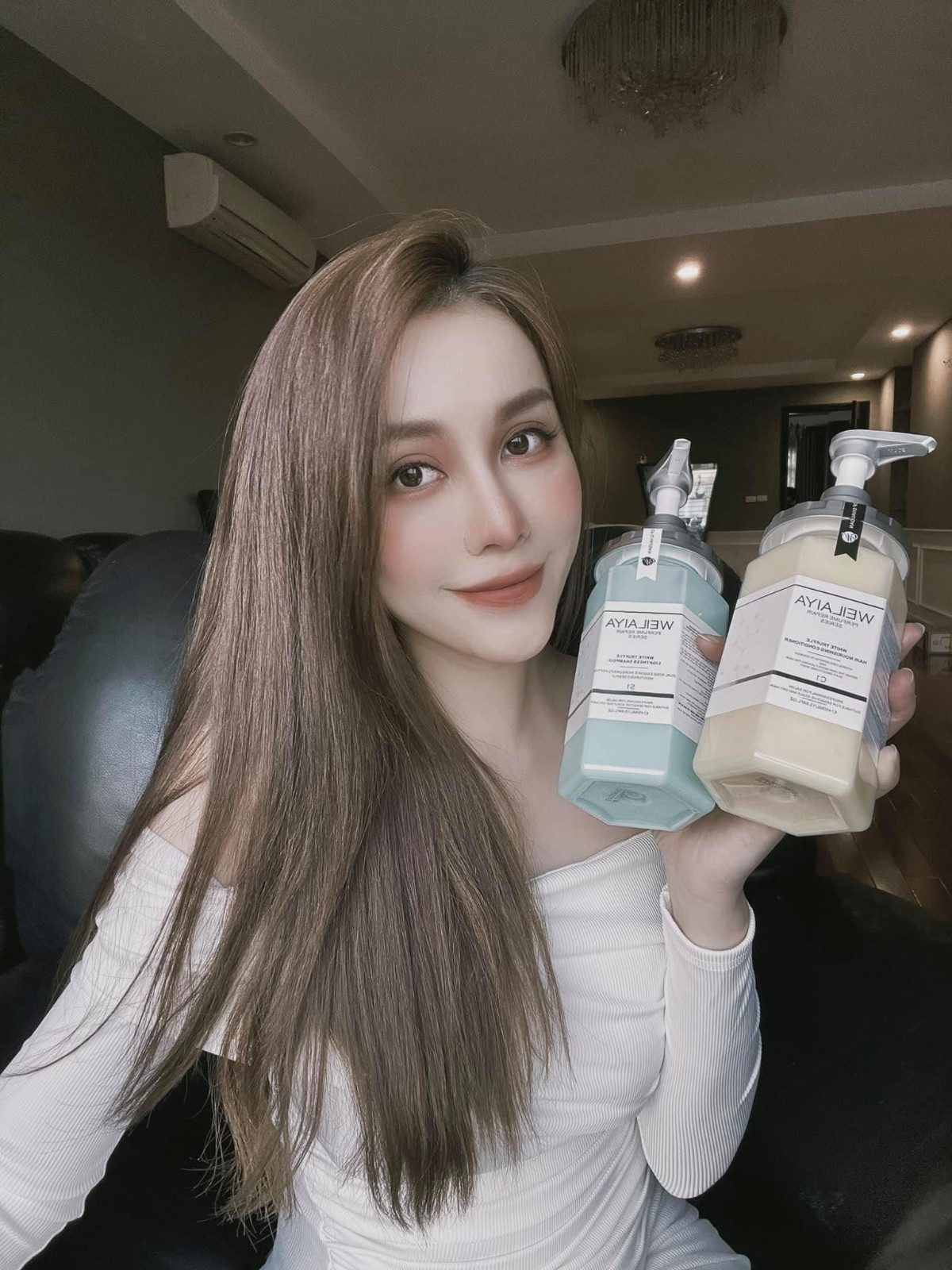 Weilaiya Perfume Repair Series White Truffle Shampoo And Conditioner.