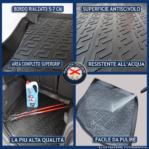 Tappeto Bagagliaio In Gomma Per Skoda Octavia IV Kombi 2020- - Antiscivolo, Facile Pulizia - Foto 12