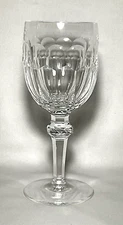 WATERFORD ~ Elegant Cut Crystal 9 Oz. WATER GOBLET GLASS (Curraghmore) ~ Ireland