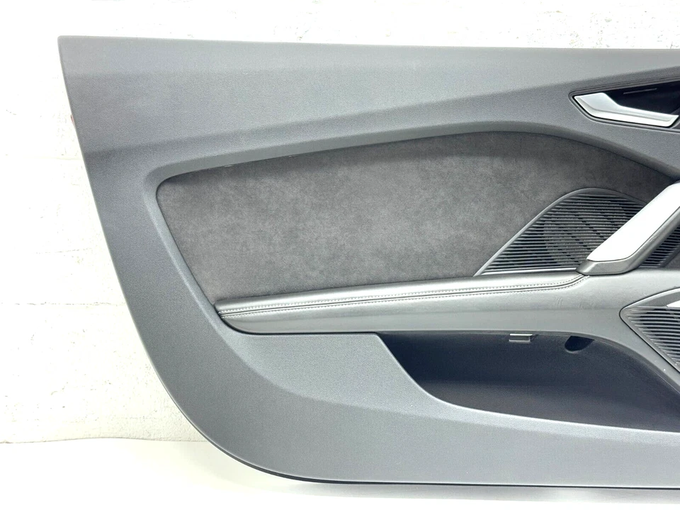 AUDI TT TTS TTRS DRIVER LEFT SIDE LH BLACK ALCANTARA DOOR PANEL 2016-2023 - Image 3 of 4