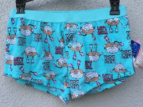 $34 NWT So Nikki Brand Lets Roll Cinnamon Bun Design Sleepy Shorts Girls