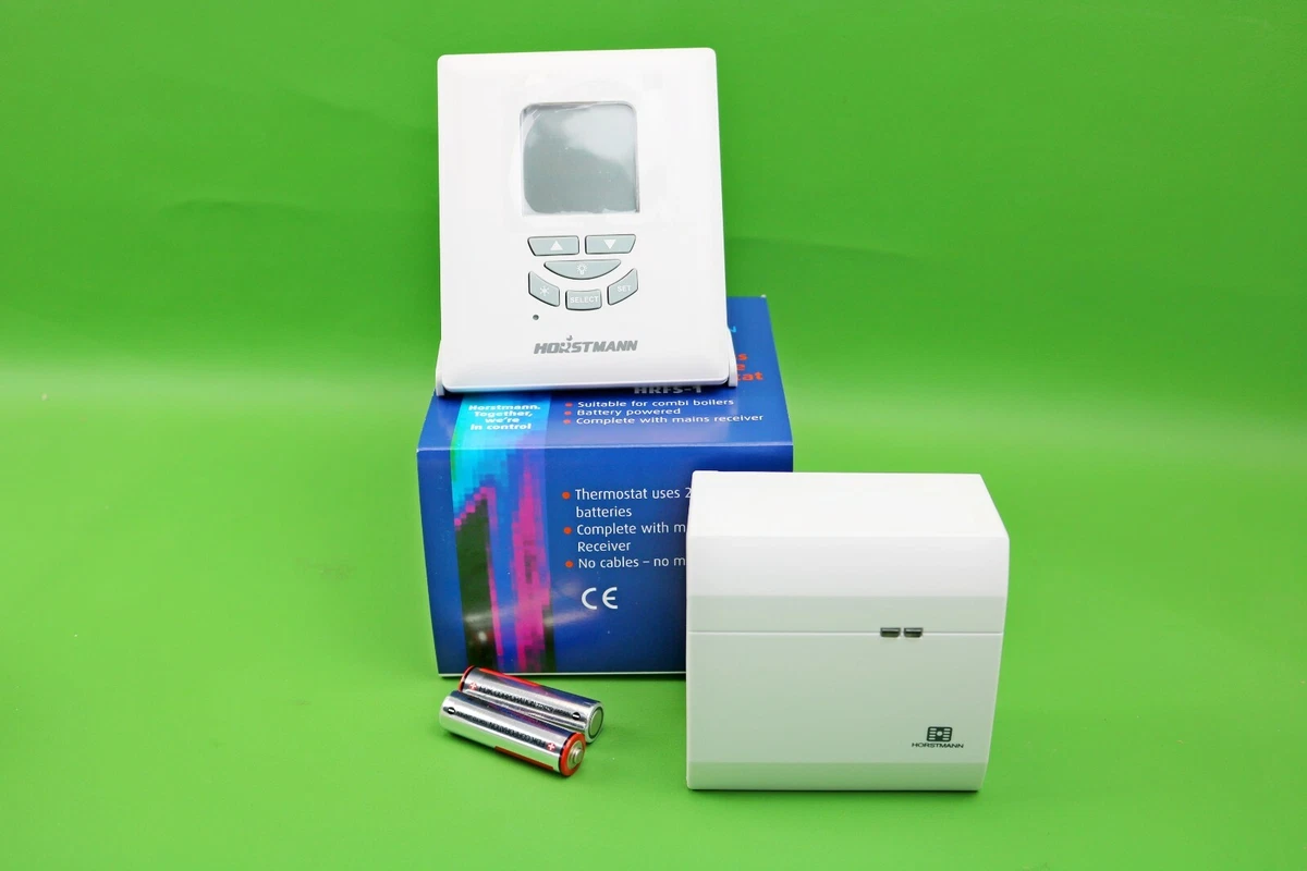 Horstmann HRFS-1 Wireless RF Digital Programmable Room Thermostat u0026amp;  Receiver | eBay