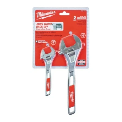 Milwaukee Adjustable Wrench Twin Pack 150mm (6 Inch) & 250mm (10 Inch) - Image 1 of 2