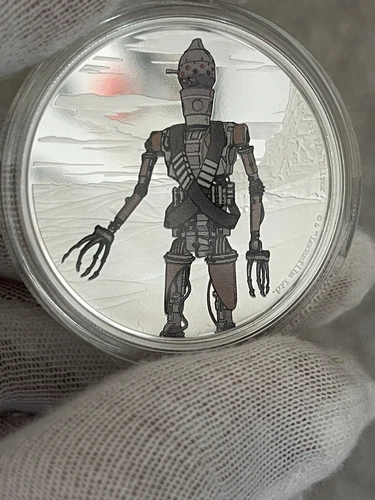 2021 Niue The Mandalorian IG 11 1 oz Colored Silver Proof Coin