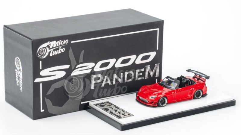 Micro Turbo 1/64 ホンダ S2000 パンデム 赤 1/64 Honda S2000 Pandem Rocket Bunny Red Diecast Scale Model Car