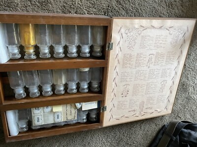 Vintage 1970 THREE MOUNTAINEERS INC HERBS & Gewürze Wand Schrank 