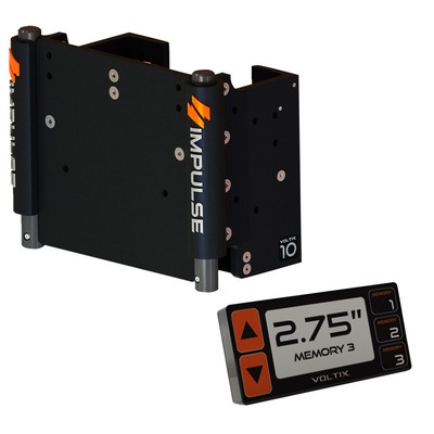 IMPULSE XL 10'' Set Back Electric Jack Plate w/Smart Control - Black Anodized