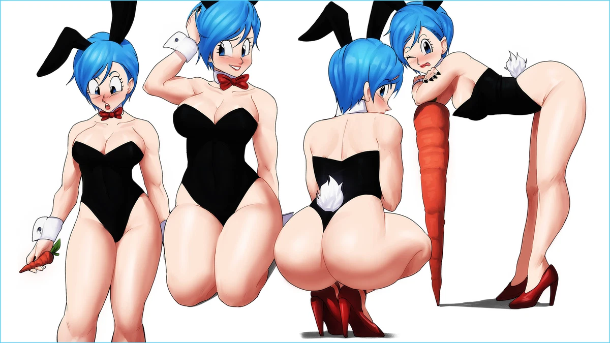 Anime dragon ball z bulma bent over girls blue hair Playmat Gaming Mat Desk  | eBay