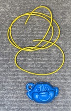 1970  s-80  s Troll Gumball Charm Blue Head Necklace New Free Shipping O