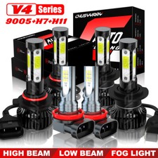 For Mitsubishi Outlander 2014-2020 6x Combo Led Headlights Fog Light Bulbs Kit For Mitsubishi Outlander 2014-2020 6x Combo Led Headlights Fog Light Bulbs Kit