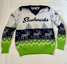 Seattle Seahawks Ugly Christmas Sweater Size: XS/S  READ