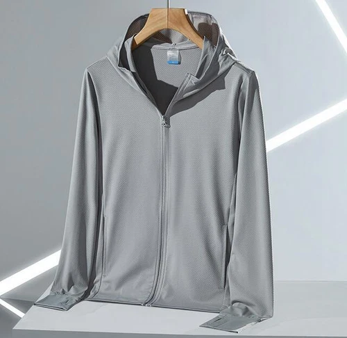 UPF50+ Eisseide Sonnenschutzkleidung für Herren Outdoor dünn atmungsaktiv UV Schutz - Bild 18 von 32