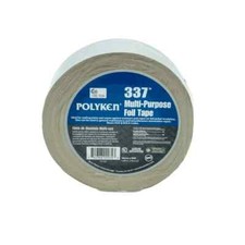 Polyken 337 Multi-Purpose Plain Aluminum Foil Tape 1087625, 48mm x 46m