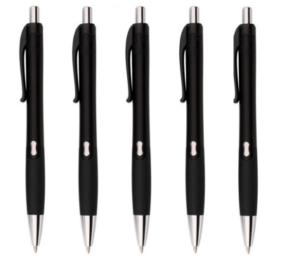 Akyandoo 5 Premium Kugelschreiber Kuli Druckkugelschreiber Stift Schwarz