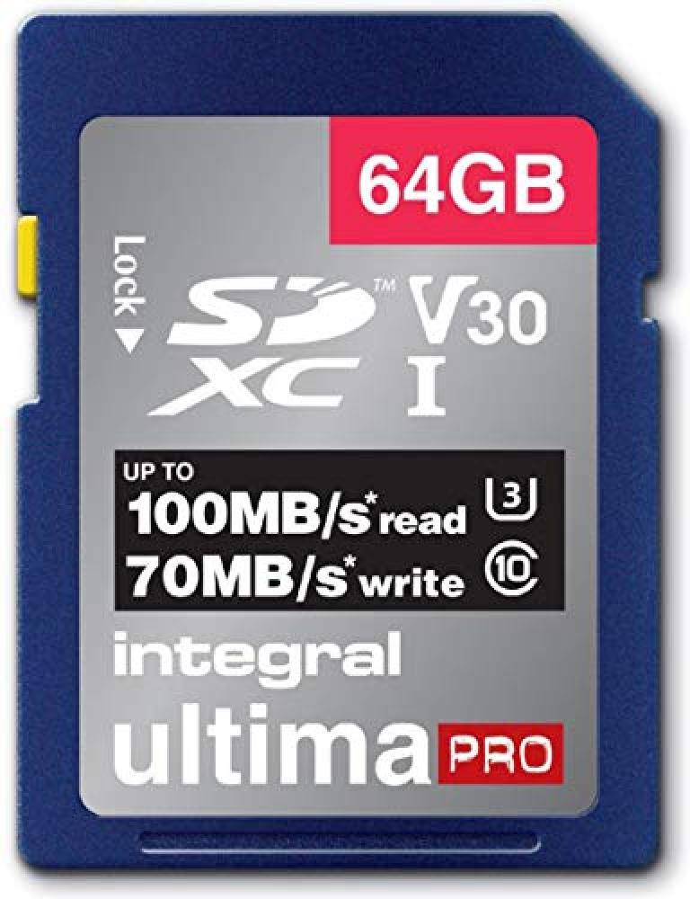 (TG. 64 Gb) Integral - Scheda SD da 256 Gb, memoria ad alta velocit  4 K, SDXC f