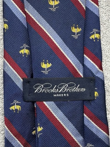 Brooks Brothers Neckwear Men’s Silk Tie Multicolor Geometric Stripes 3.5” in - Picture 9 of 14