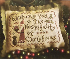 Chart Pattern Christmas Wish Santa Cross Stitch Sampler New Homespun Elegance