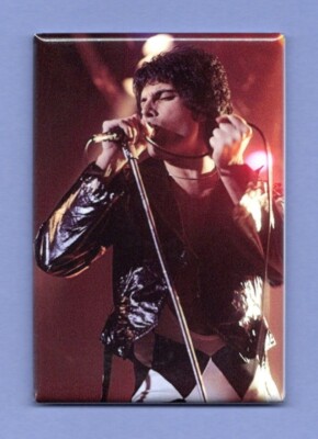 FREDDIE MERCURY *FRIDGE MAGNET* SINGER LEAD QUEEN ROCK N ROLL BAND AIDS 958