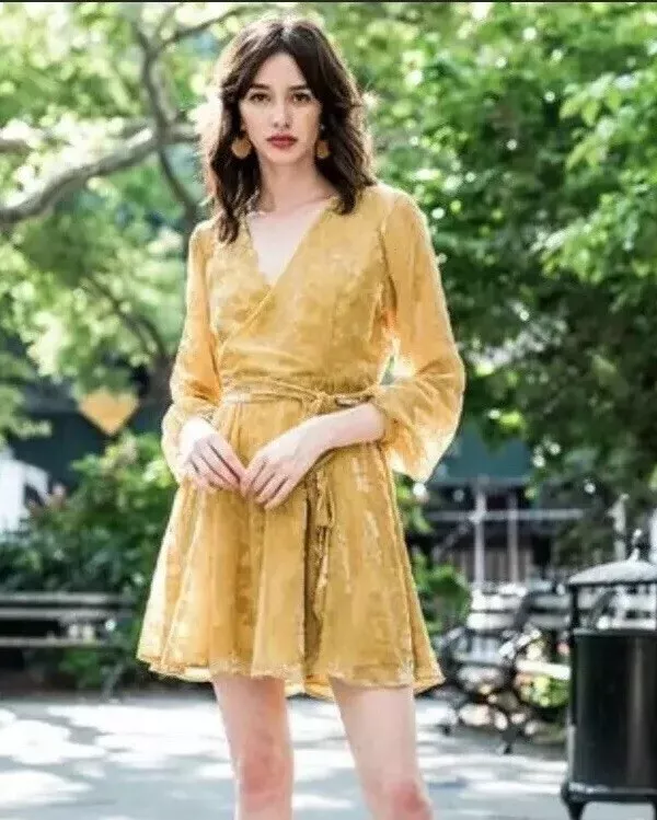 Yumi kim floral wrap dress sales